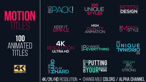 Dynamic Kinetic Typography Text Animation Pack