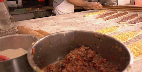 Turkish pizza Pita Pide Food 3