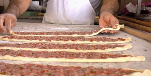 Turkish pizza Pita Pide Food 4