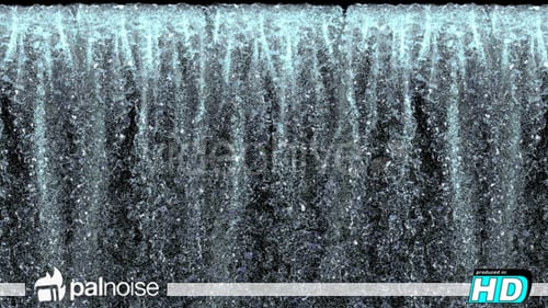 Realistic Water Cascade Transition with Alpha Channel