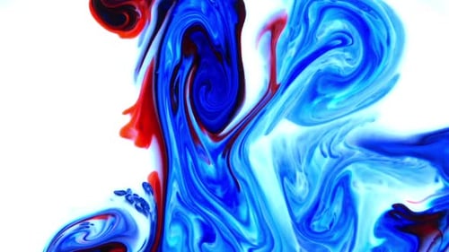 Abstract Colorful Ink Movements Spreads On Water Texture 10