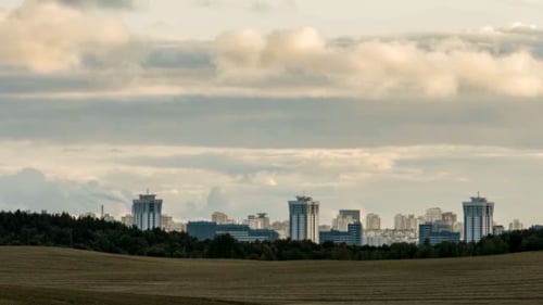 City And Clouds