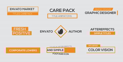 Modern Clean Lower Thirds and Title Animations Pack