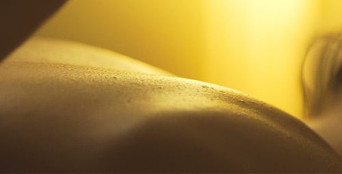 Massaging Oily Back Skin