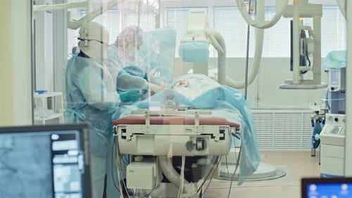 Cardiovascular Surgery Behind Glass Wall