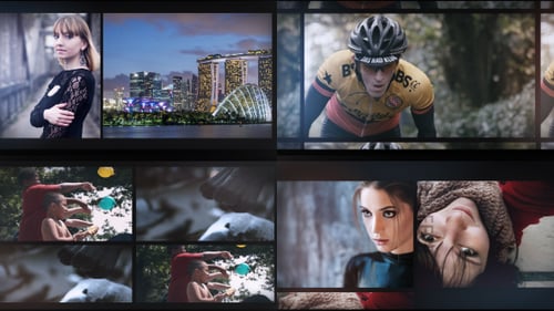 Fast Dynamic Glitch Photo Video Opener