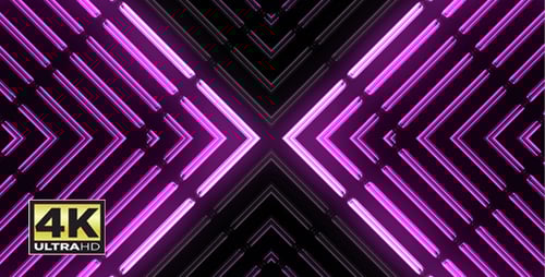 Tubos de luz de neón, color rosa