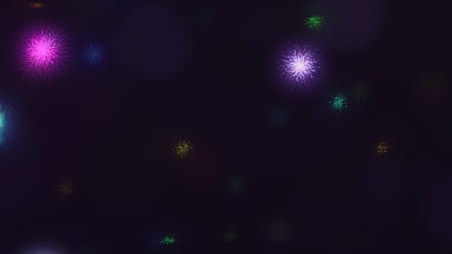 Dynamic Abstract Light Particles Bursting Background