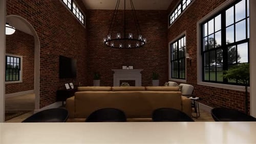 Modern Interior Walkthrough Camera Animation