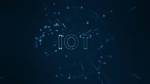 Futuristic IoT Technology Network Data Reveal