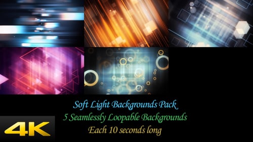 Abstract Dynamic Light Streaks and Geometric Shapes Backgrounds
