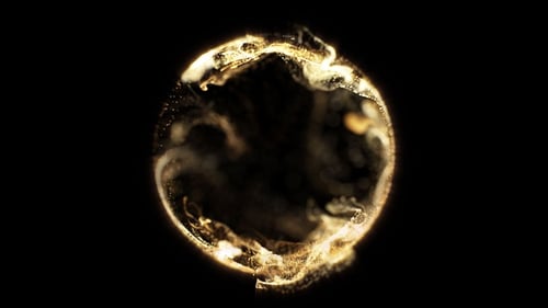 Estrutura redonda de partículas de ouro