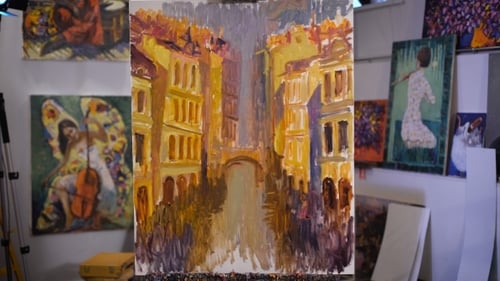 Pictures In Frames In The Workshop