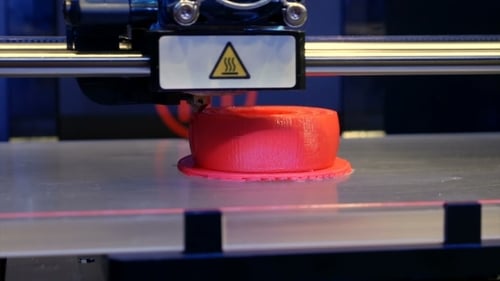 Dreidimensionaler Kunststoff-3D-Drucker im Labor