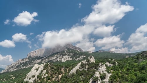 Dramatic Clouds over Mountain Time Lapse