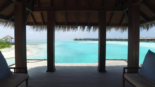 Patio Or Terrace With Canopy On Beach Sea Shore 10