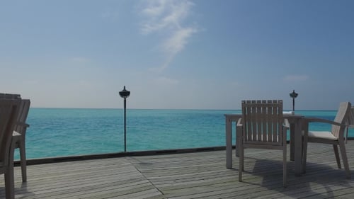 Outdoor Restaurant Terrace Over Sea 3