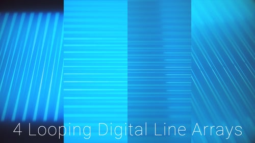 Animated Digital Line Arrays Loop Background Pack