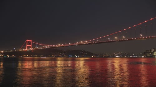 Istanbul Bosphorus in Night