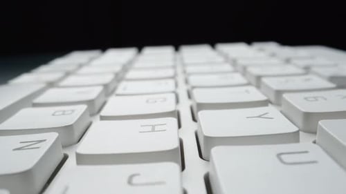 Closeup View of Computer Keyboard