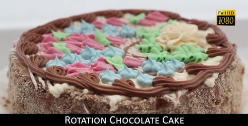 Deliciously Decorated Chocolate Cake with Colorful Frosting