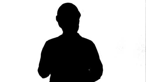 Silhouette Engineer Or Architect Showing Like Gesture Track Matte.