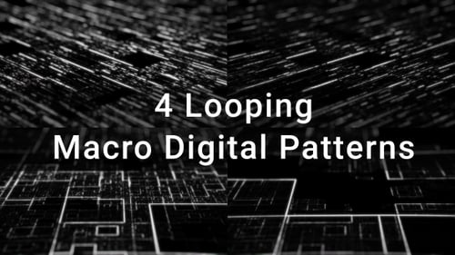 Seamless Looping Abstract Digital Circuit Grid