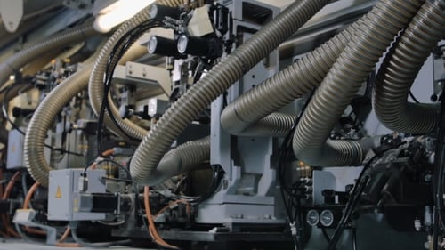 View Of Edge Banding Machine Elements