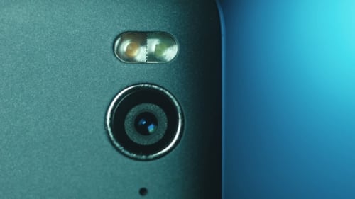 Close Up of Smart Phone Camera and Flash