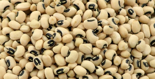 Close Up of Pile of Black Eyed Peas