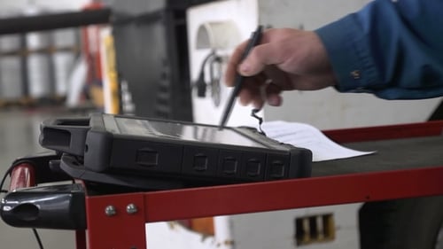 Car Diagnostics Of Mechanic