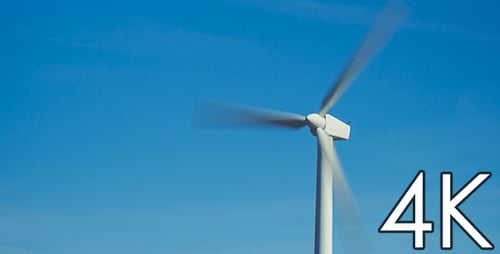 Windturbine in Aktion