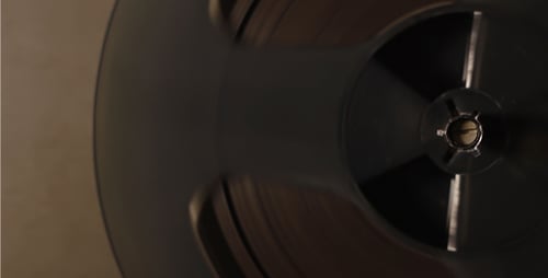 Reel to Reel Tape Recorder Rotating