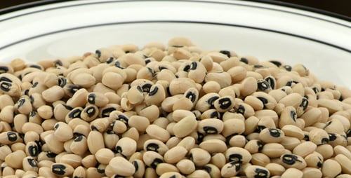 Bowl of Fresh Black Eyed Peas