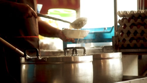 Traditional Thai Rice Porridge Congee