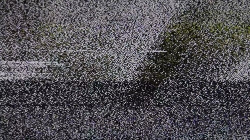 Retro TV Static Noise Screen Glitch Effect Overlay