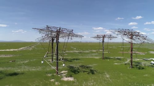 Panning view of the Delta Solar Ruins in Utah