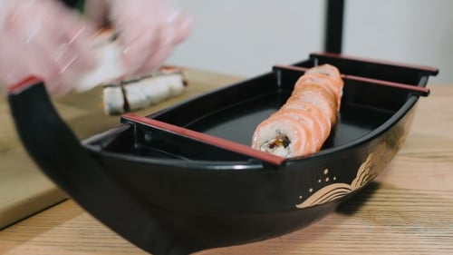 Brötchen vor dem Servieren
