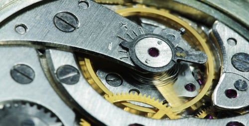 Watch Gears Turning in Extreme Close Up