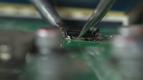 Soldering Microchips And Circuit Boards