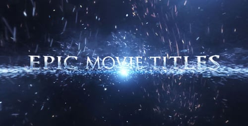 Dramatic Cinematic Opener with Sparkling Particle Reveal