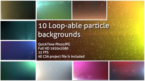 Elegant Sparkle Particle Backgrounds Collection
