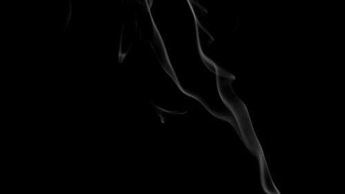 Abstract Smoke Drifting on Black Background