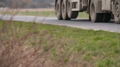 Truck Tire Wheels Spin
