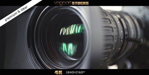 Close Up of Professional Camera Lens