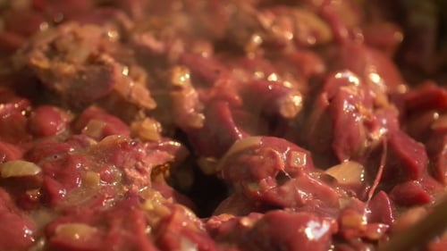 Wunderschönes rotes Rindfleisch.