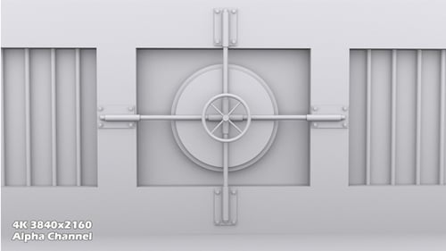 Modern 3D Animated Bank Vault Door Opening Reveal