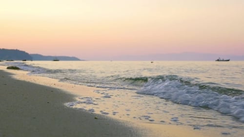 Sunset Time On The Coast