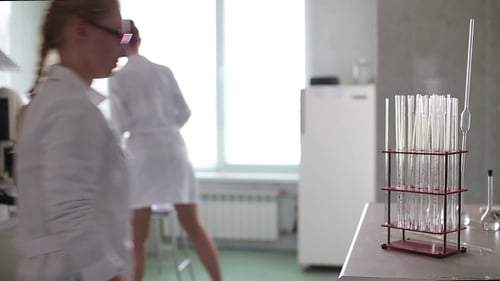 Scientists Conducting Experiments in Modern Laboratory