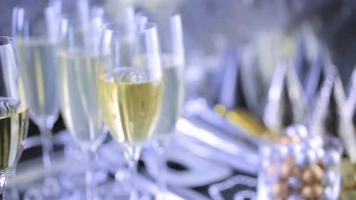 Birthday Champagne Party Still Life